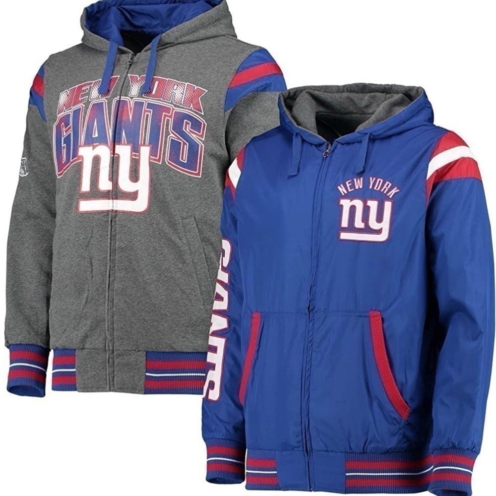 𝅺g-iii Sports New York Giants Reversible Full-Zip Jacket